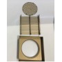 Brushed Yellow Gold Linear Floor Grate S/Steel (80mm Waste) 